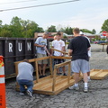 3 Setting up the Ramp for Popcorn Festival Community Service Project Trash Collection 2012