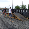 4 Setting up the Ramp for Popcorn Festival Community Service Project Trash Collection 2012